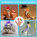 Close-up view of soft knitted wool texture on mini pet hats