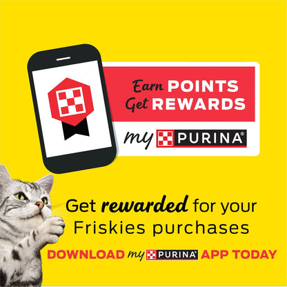 Purina Friskies Shreds Turkey And Cheese Dinner In Gravy Serving Suggestion
