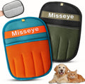 Misseye reusable electrostatic pet hair glove 2 pack front view commercial pack