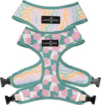 Lucy & Co. Reversible Dog Harness - Water-Repellent Neoprene, Dual-Print Design, Easy Swap Style, Adjustable Comfort Fit - Cheery Cherries Reversible Harness - Large - Image 11