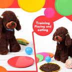 Chivao dog flying discs in five different vibrant colors