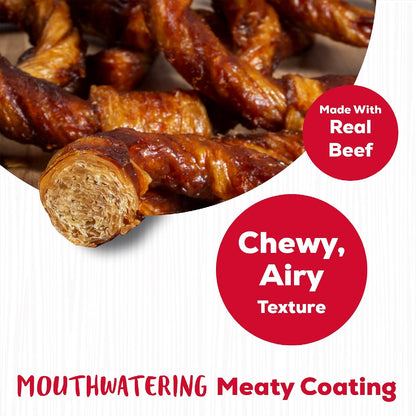 Highly digestible rawhide free dog treats made with real beef