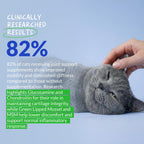 Scooping hip and joint powder for cats