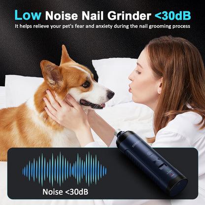 Matte blue SNMDQZ nail grinder for dogs and cats