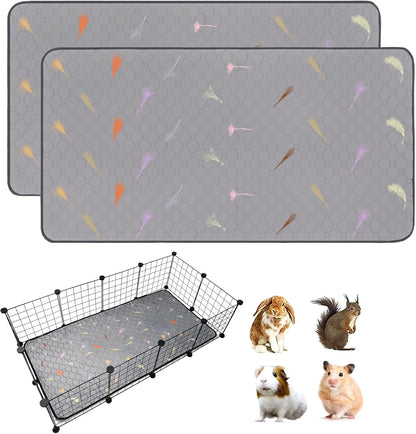 2Pcs Guinea Pig Cage Liners,Guinea Pig Fleece Cage Liners24''X48'' Super Absorbent Washable Pee Pads Reusable for Rabbit Hamster Chinchilla - Image 15
