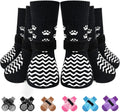 Expawlorer anti-slip dog socks front view with rubber grips