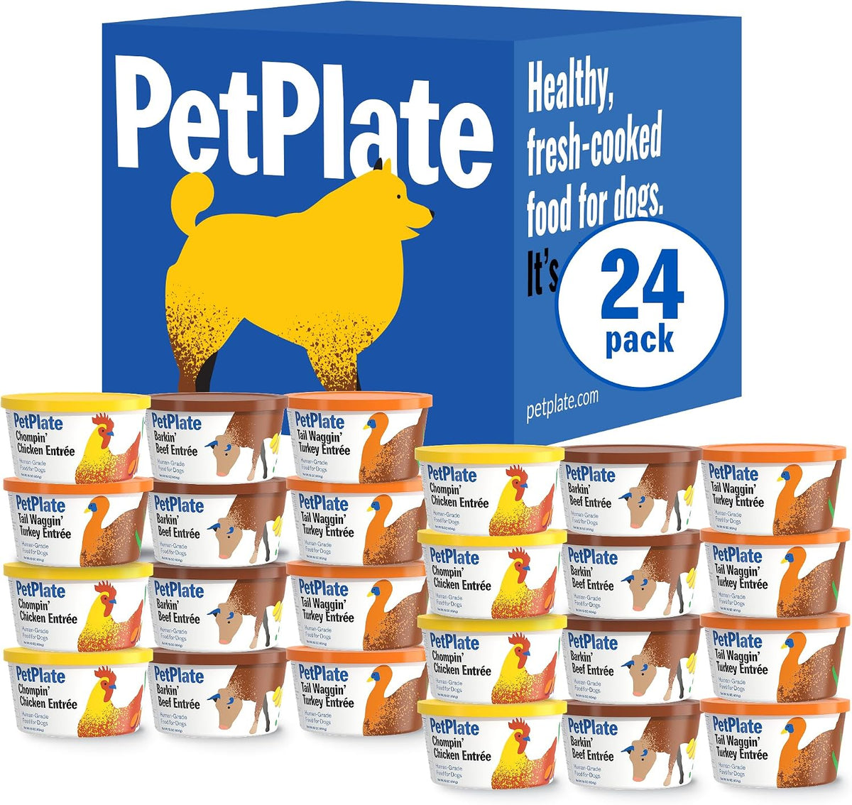 PetPlate Human-Grade Fresh Dog Food, Tail Waggin' Turkey Entre - Wet Dog Food for All Breeds - High-Protein, Natural - 12-oz Cups, Case of 6 - Image 14