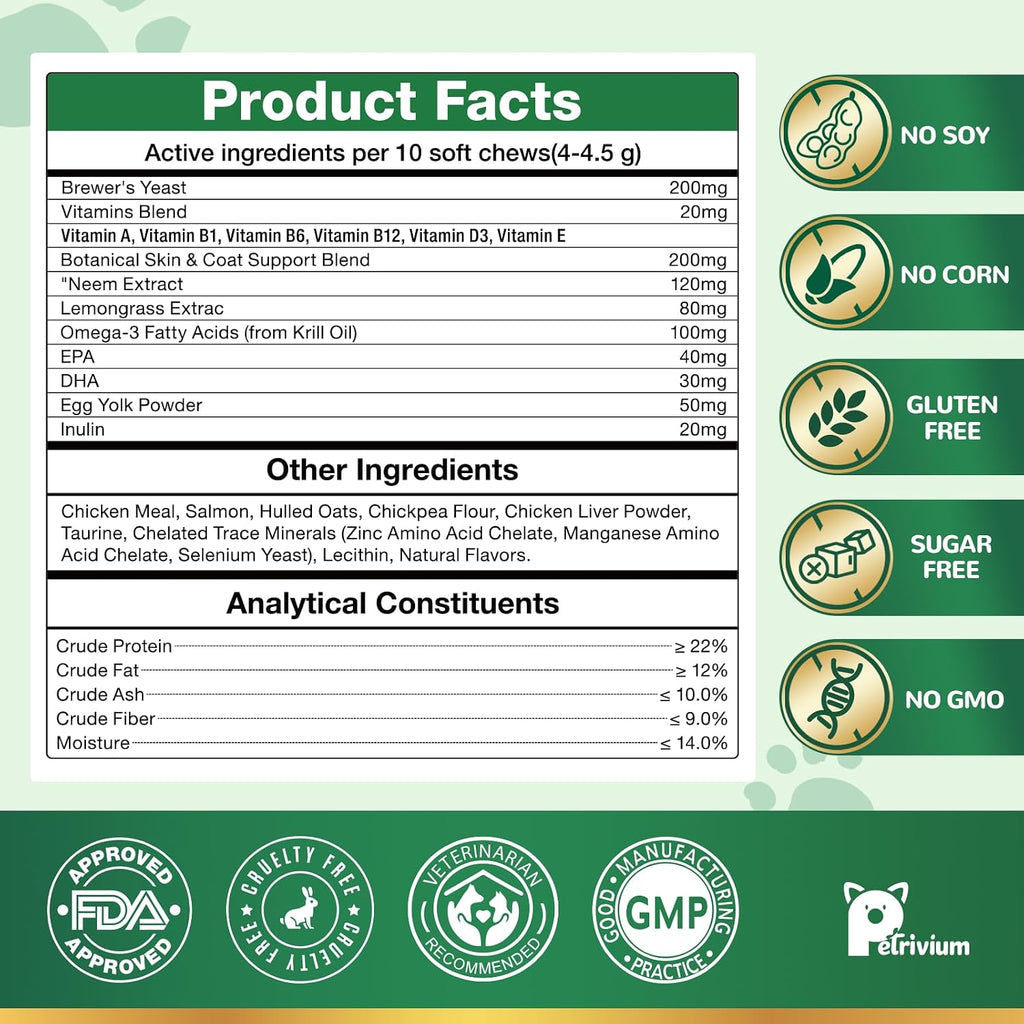 Premium pet oral supplement for flea prevention across all cat breeds