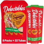 Delectables squeeze up chicken and veggies front view packaging