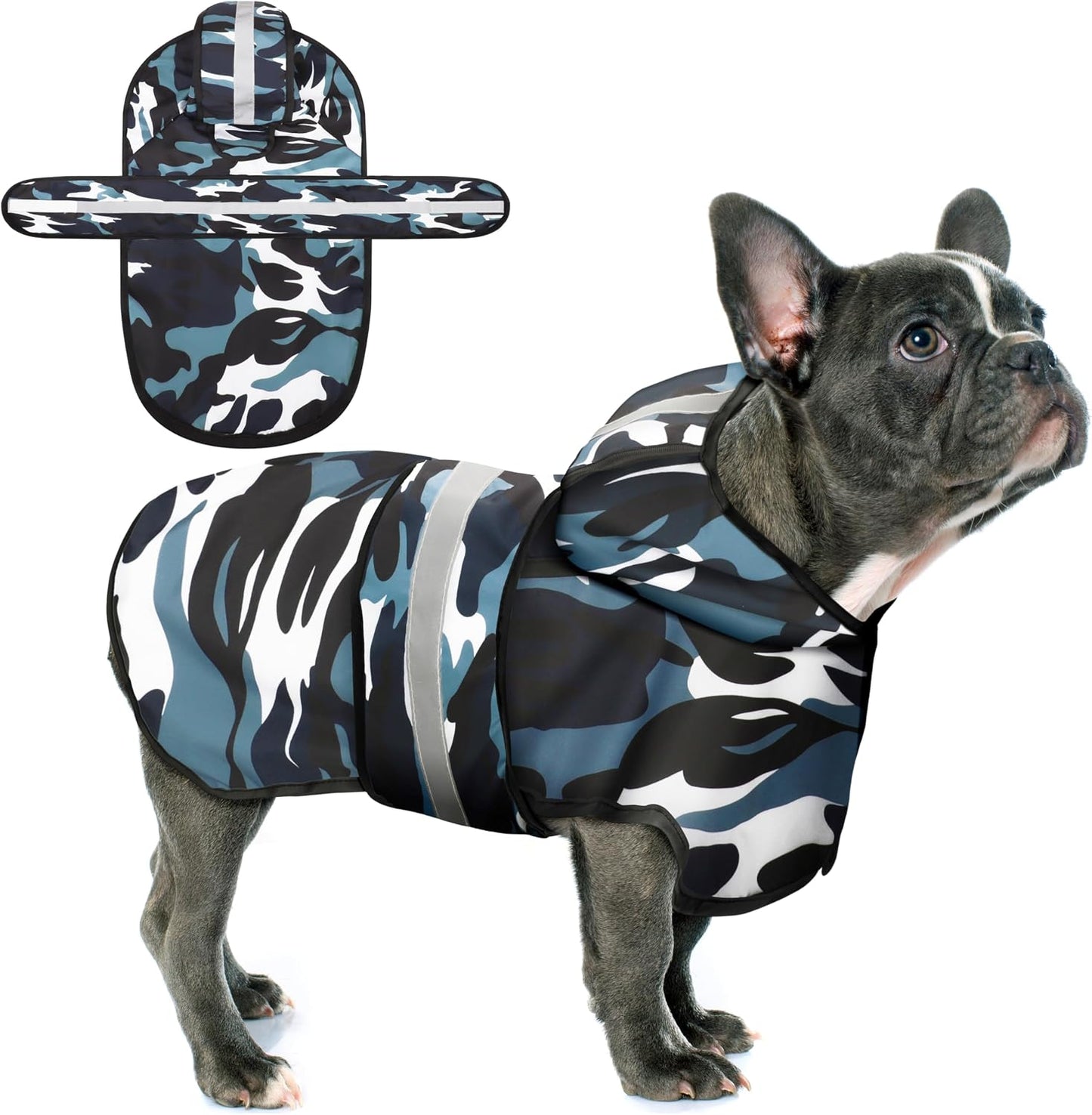 Paiaite Dog Raincoat: Hooded Slicker Poncho, Durable Waterproof Jacket with Reflective Stripes for Safety, Convenient Leash Hole, and Adjustable Fit, Perfect for Small, Medium, and Large Dogs Yellow M - Image 9