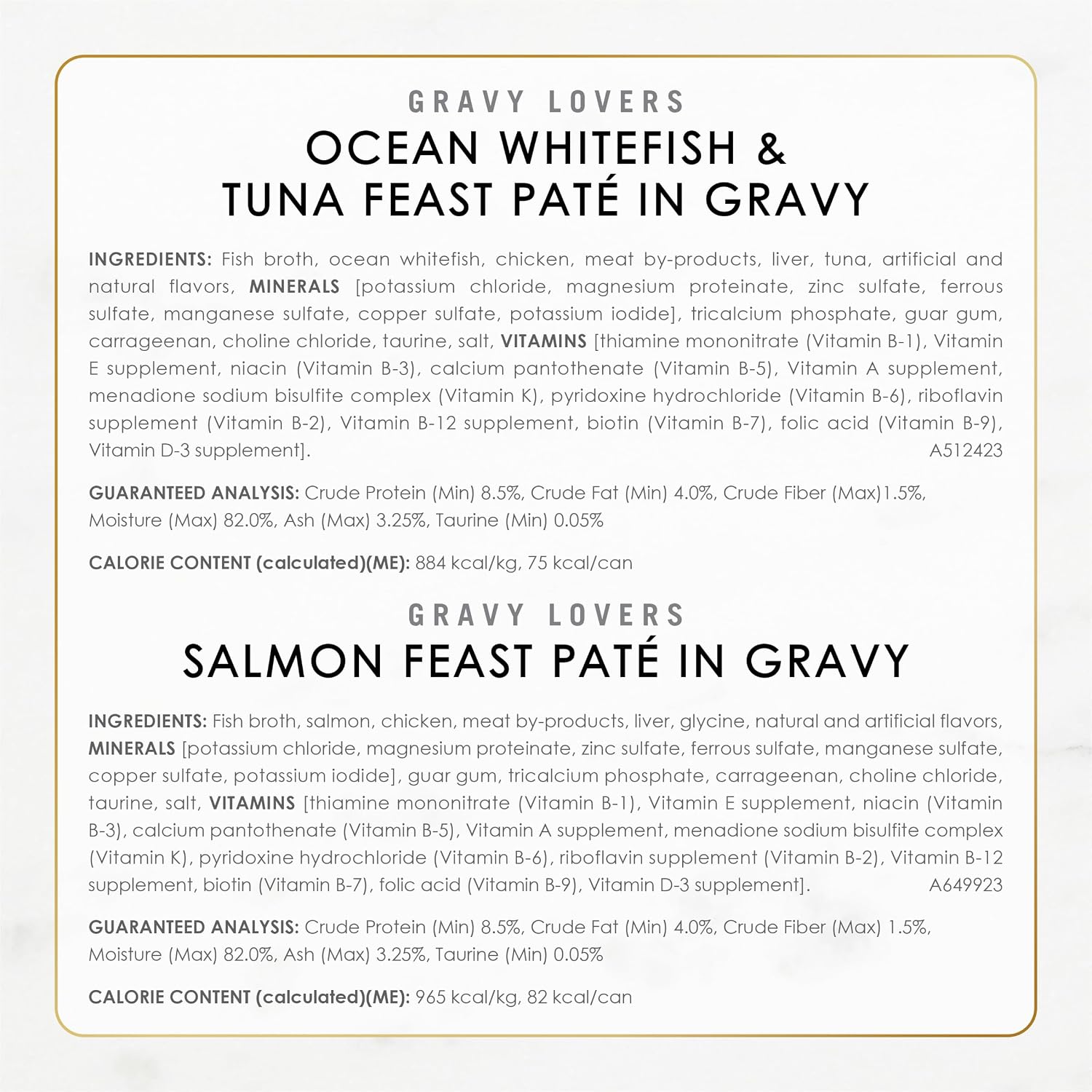 Purina Fancy Feast Gravy Lovers Variety Pack serving suggestion