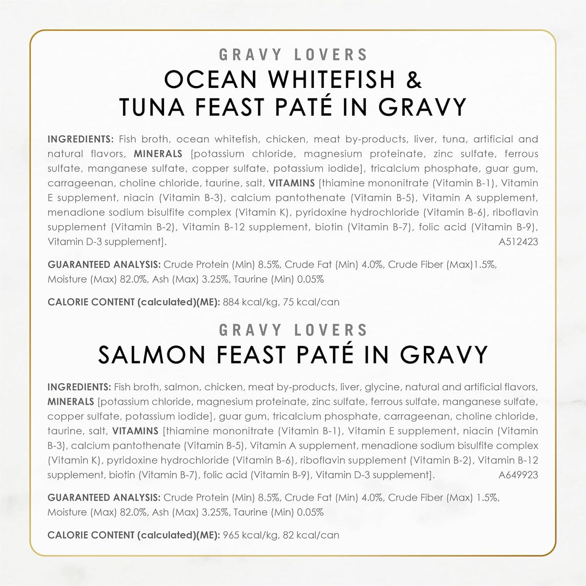 Purina Fancy Feast Gravy Lovers Variety Pack serving suggestion
