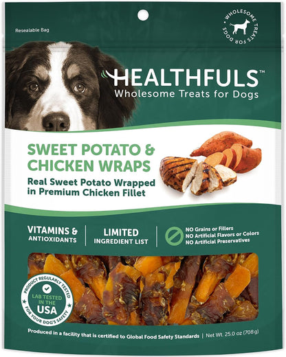 Healthfuls Chicken Wrapped Sweet Potato Dog Treats, 16oz - Image 10