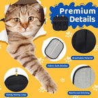 Ergonomic non slip pet fur remover glove set of two