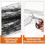 Sileasncei cat protection netting showing cuttable edge design