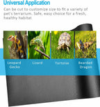 Duedusto washable reptile mat being cleaned with water
