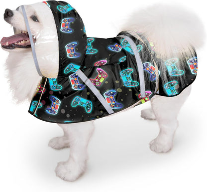 Eiaayer protective dog apparel folded compactly to demonstrate its lightweight portability.