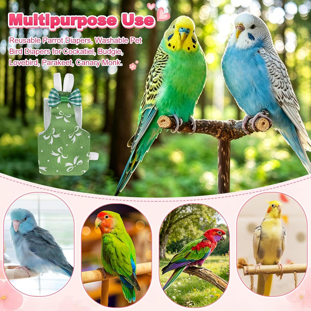 M Meterxity green bowknot bird costume packaging view