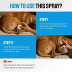 Silver Grade non stinging dog wound care spray for rashes and bites