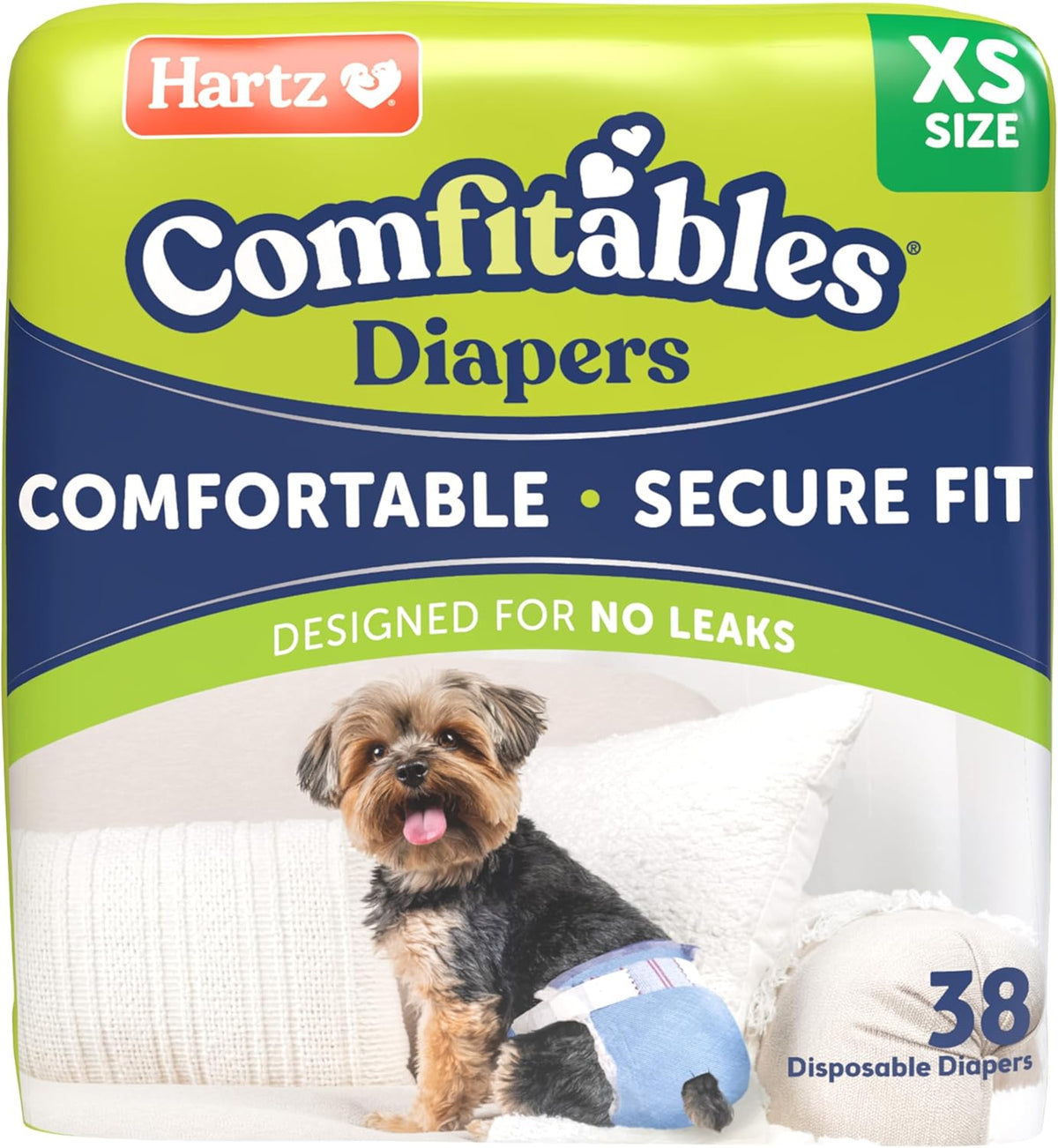 Hartz Disposable Dog Diapers, Size M 32 count, Comfortable & Secure Fit, Easy to Put On - Image 14