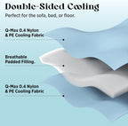 Durable cooling summer blanket for pets showing fabric texture