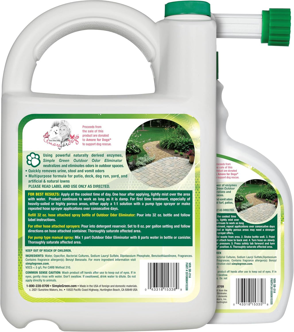 Simple Green Outdoor Pet Odor Eliminator kit with an included foldable travel dog bowl.