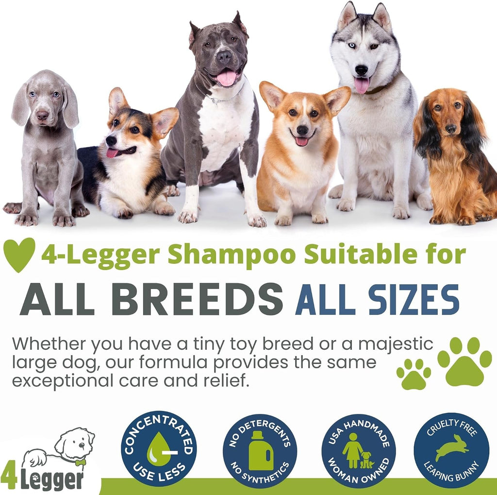 4Legger biodegradable dog wash bottle profile