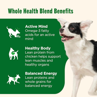 Nutrish wholesome whole health blend twelve count thirteen ounce dog food cans