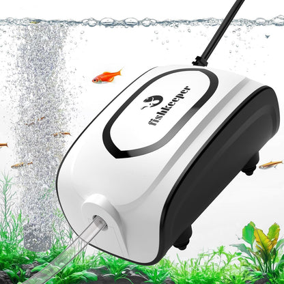 Fishkeeper 3W 5W aquarium air pump front view for fish tanks