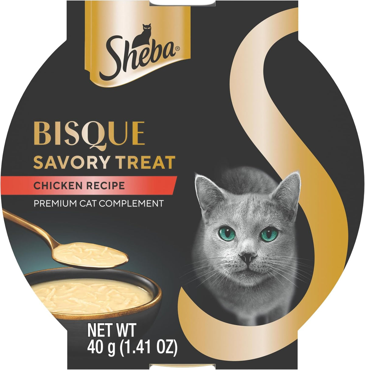 Sheba Bisque Lickable Cat Treats Chicken Recipe front view