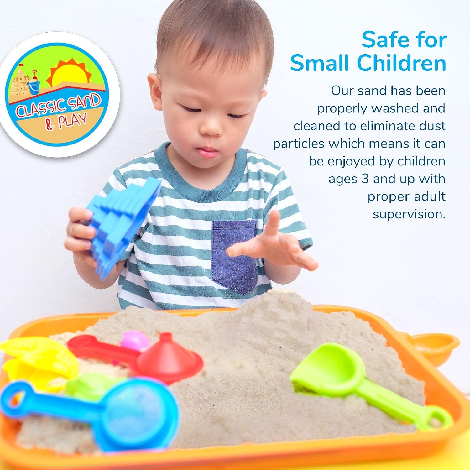 Classic Sand and Play 5 lb bag packaging details