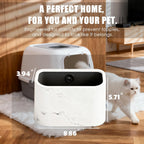 Close up of MIsiyuo cat litter scoop holder with waste bag dispenser