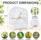 Small Bird Cage, Lightweight Hanging Travel Cage with Removable Tray - Image 3