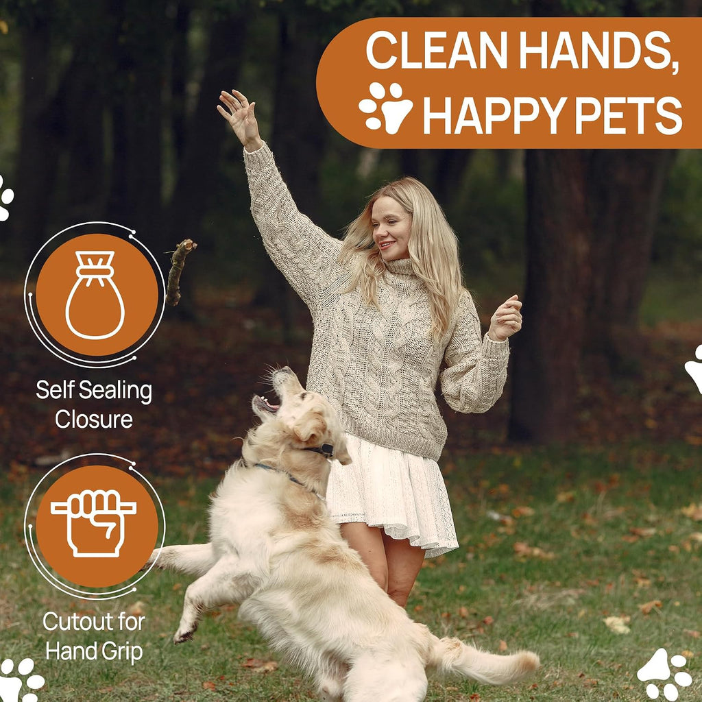 USA imported hygienic dog waste bags with cardboard shovel