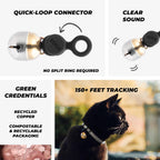 Close up of Beau's Bells patented Quick Loop clip