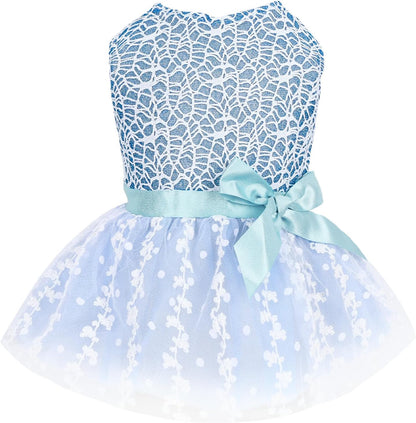 CuteBone Dog Birthday Dress Girl Puppy Skirt Tutu Cat Wedding Outfit Pet Party Clothes for Small Dogs Costume DD15M - Image 12