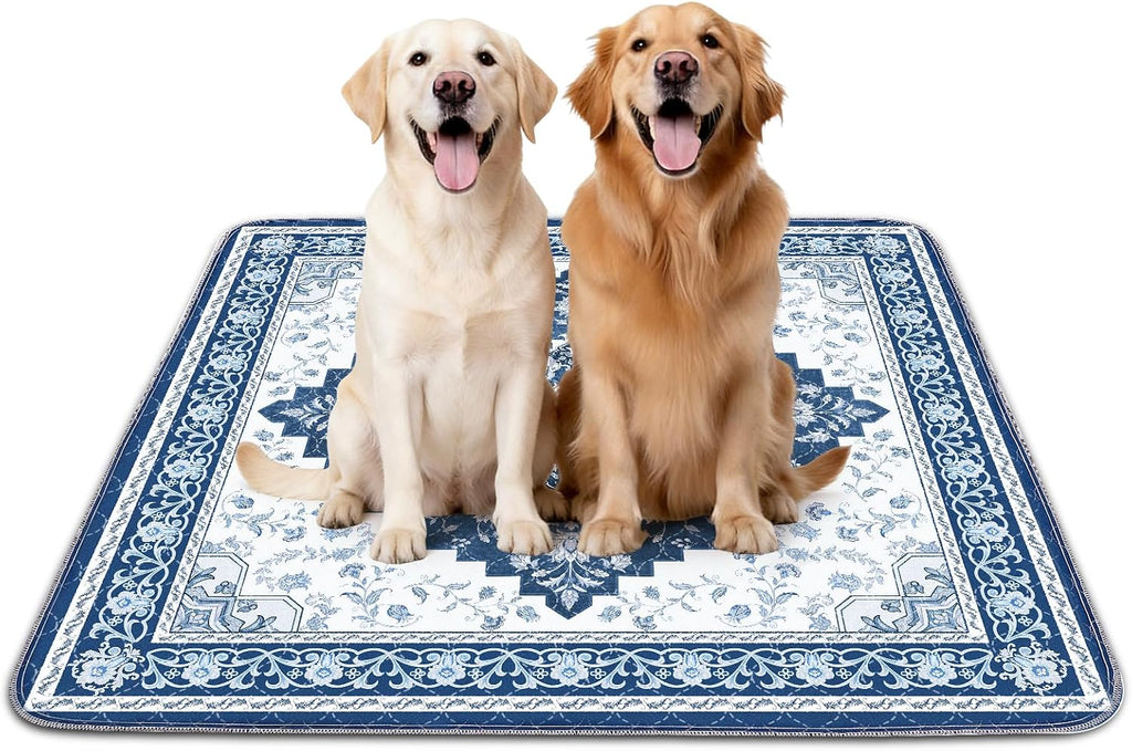 INVENHO Washable Pee Pads for Dogs 72"x72" Reusable Dog Pads Extra Large Upgrade Non-Slip Dog Pee Pads Heavy Absorbency Puppy Pee Pads Quick Dry Whelping Pads/Waterproof Puppy Training Pad - Image 12
