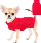 Dog Sweaters for Small Dogs XS Dog Sweater Winter Dog Clothes Boy Chihuahua Yorkie Sweater Warm Pet Clothes Knitted Solid Puppy Sweater Cat Sweater Doggy Turtleneck for Cold Weather (Blue, X-Small) - Image 11