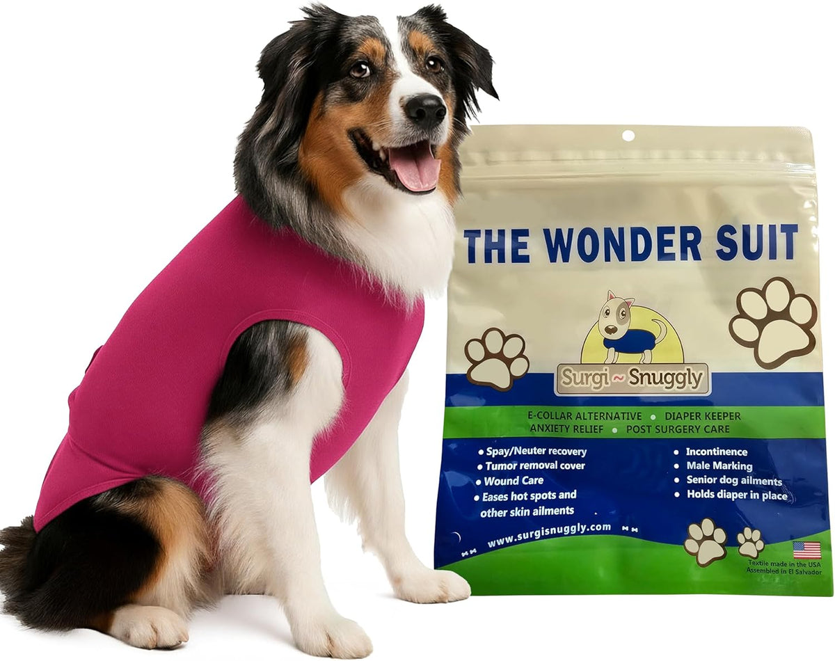 Surgi Snuggly Dog Surgery Recovery Suit - Dog Onesie for Post Surgery Recovery, Female Spay & Male Neuter - Surgical Suit for Dogs, E-Collar Cone Alternative, Double Blue - Large Long - 21" - 24" (EC) - Image 12