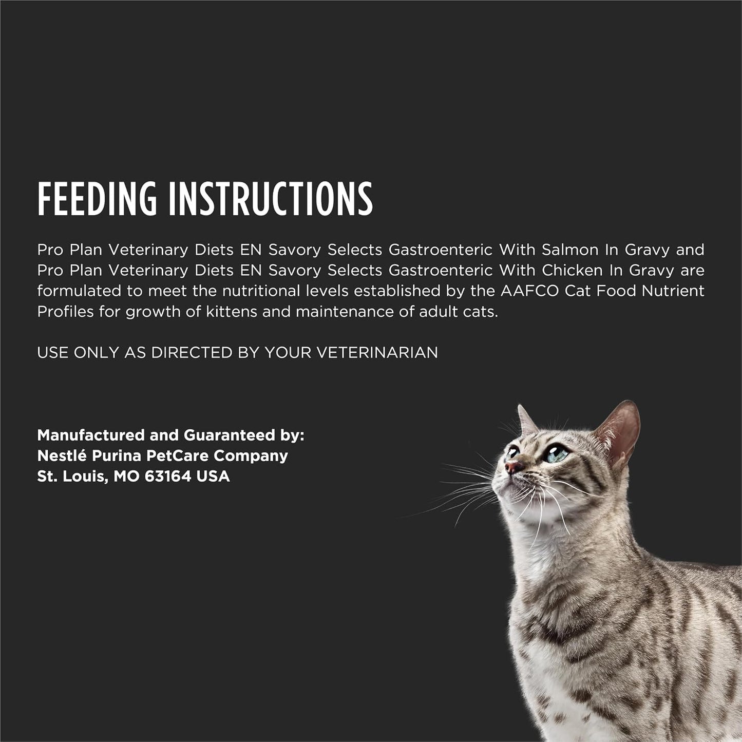 Pro Plan Veterinary Diets Feline EN ST Ox gastrointestinal savory selects variety box close up.