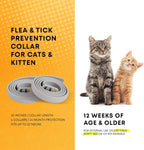 Flea and tick prevention collar for kittens
