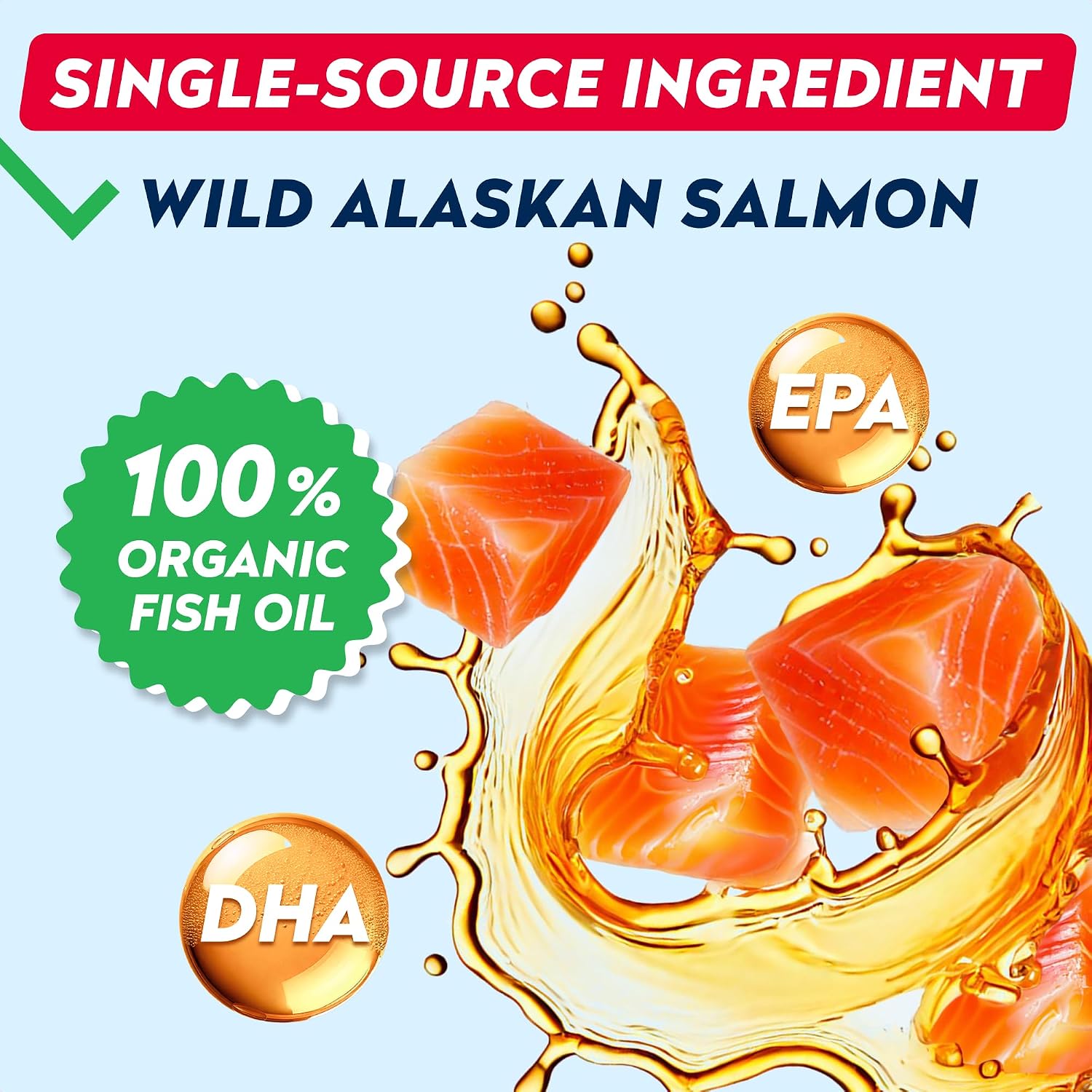 StrellaLab USA imported wild caught fish oil for dog and cat joint health.