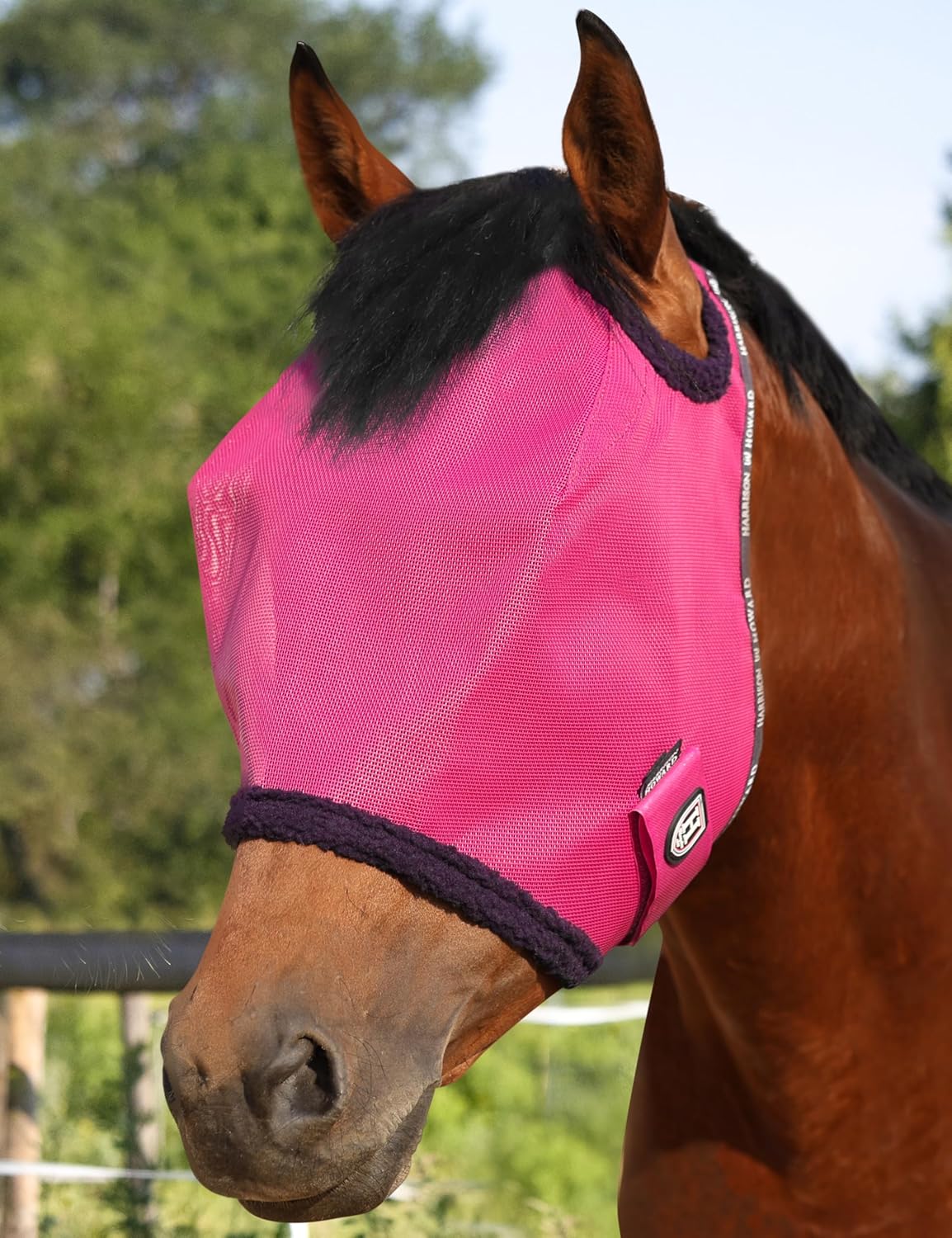Harrison Howard All Round Mesh Horse Fly Mask front view