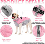 Close up of Aofitee dog coat zipper and fur guard