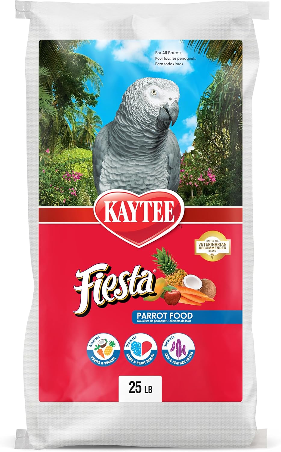 Kaytee Fiesta Parrot Food, Nutritious and Fun Blend, Supports Skin, Feather, Digestion, Brain and Heart Health, 2.5 pounds - Image 13