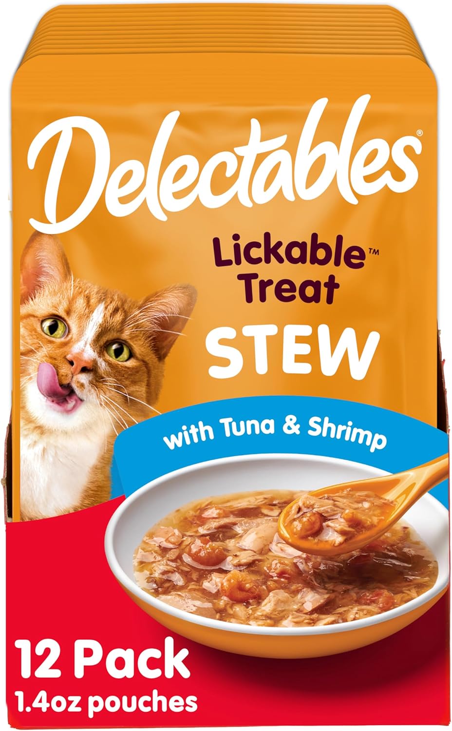 Delectables Lickable Treat Stew Wet Cat Treat with Real Tuna & Salmon, Food Topper, Hydrating, Grain-Free, No Fillers, No By-Products, No Added Preservatives, 1.4oz Pouch, 12ct - Image 11