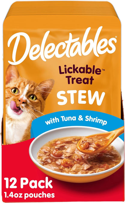 Delectables Lickable Treat Stew Wet Cat Treat Variety Pack, Food Topper, Hydrating, Grain-Free, No Fillers, No By-Products, No Added Preservatives, 1.4oz Pouch, 36 Count - Image 11