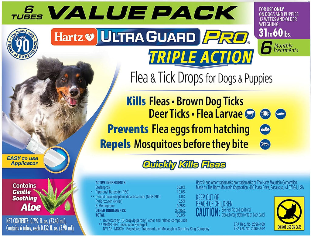 Hartz UltraGuard Pro Flea & Tick Topical Dogs & Puppies Treatment & Prevention, 6 Months, 61-150 lbs - Image 10