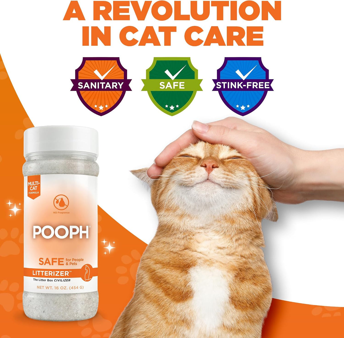Pooph Litterizer - 16oz Bottle - Absorbs 46x Weight In Wetness & Odor - Keeps Litter Dry, Reduces Mess, Reduce Litter Costs And Get A Stink-Free Litter Box - Without Fragrances Or Harsh Chemicals - Image 11