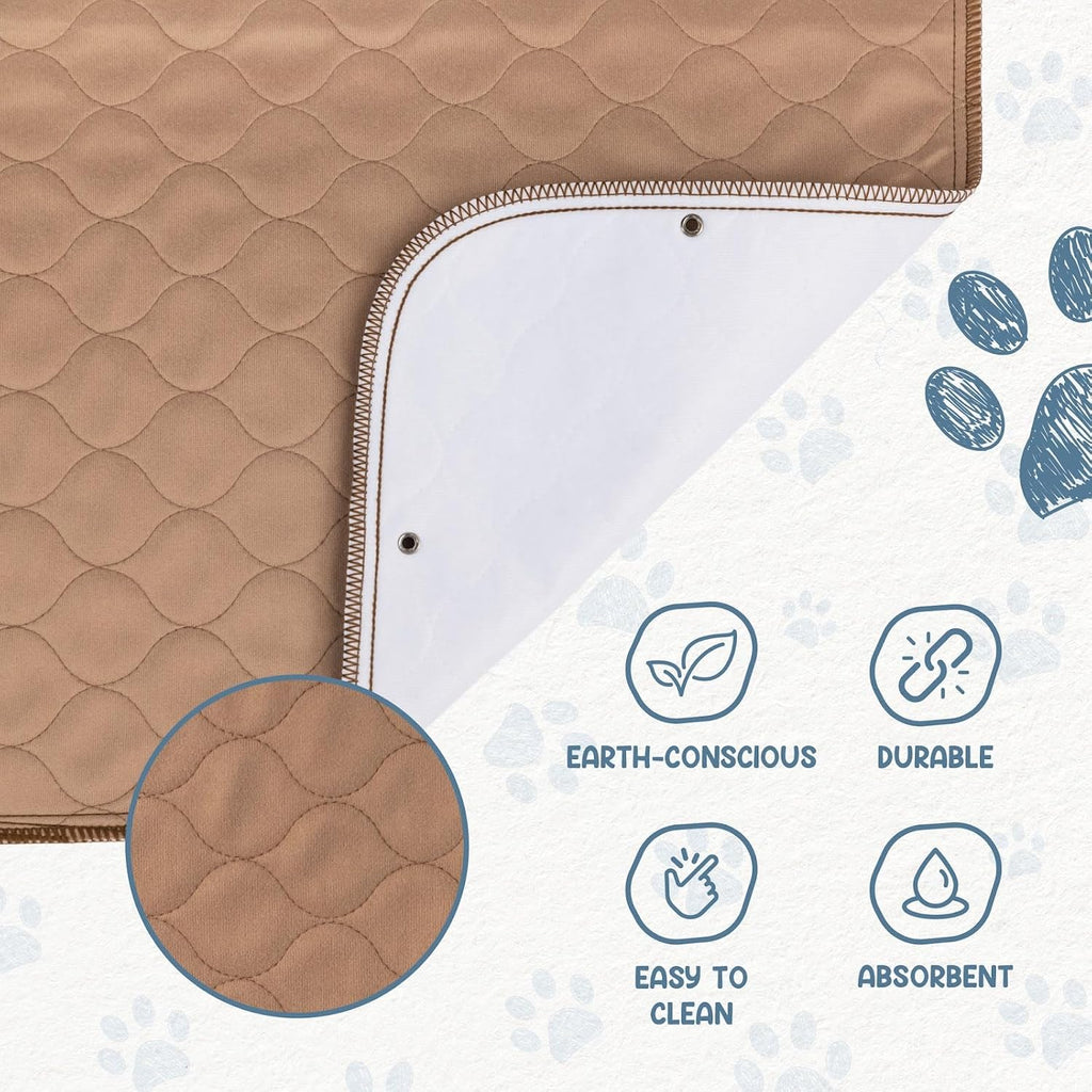 Ezwhelp dog pee pad demonstrating waterproof backing